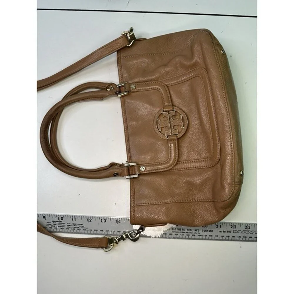 For Repair - Tory Burch Leather Amanda Mini Satchel Brown